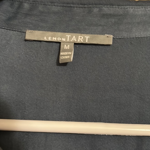 Blue silk like shirt from stitch fix - Picture 3 of 4